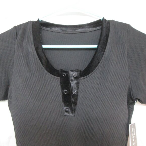 Leotard New Women's LA Dance Ballet Gymnastics Jazz Black DanzNMotion w Bra Pads - Picture 3 of 4